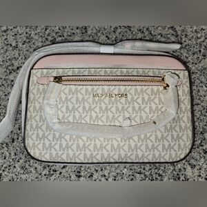 Michael Kors Cream and Pink Women's Bag